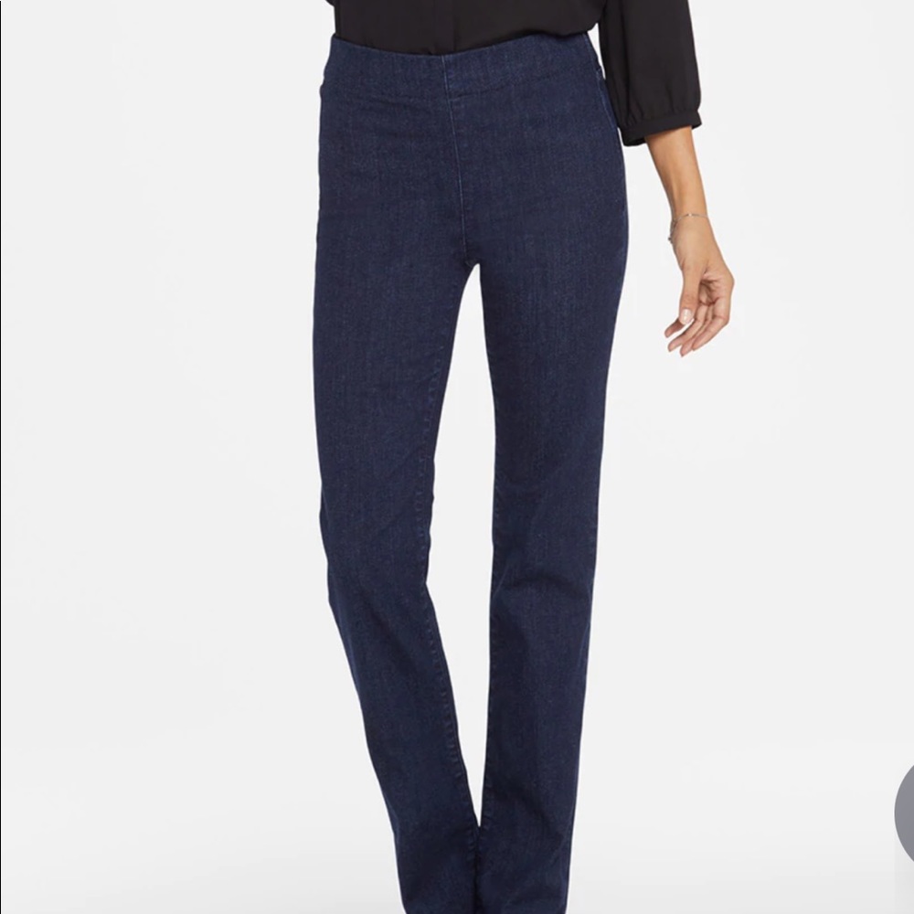 New NYDJ jeans. Pulling Marilyn straight dark rinse